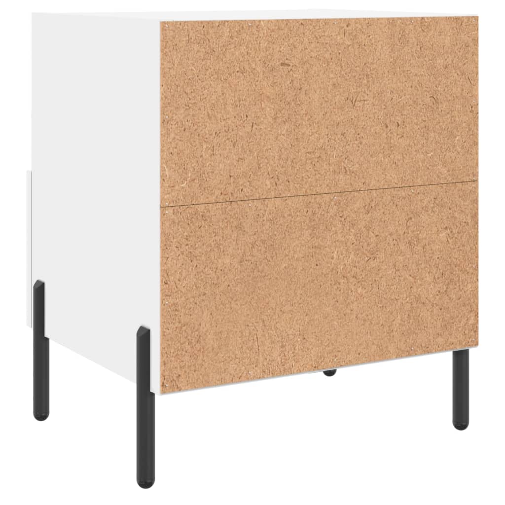 Bedside tables, 2 pcs., white, 40x35x47.5cm, wood