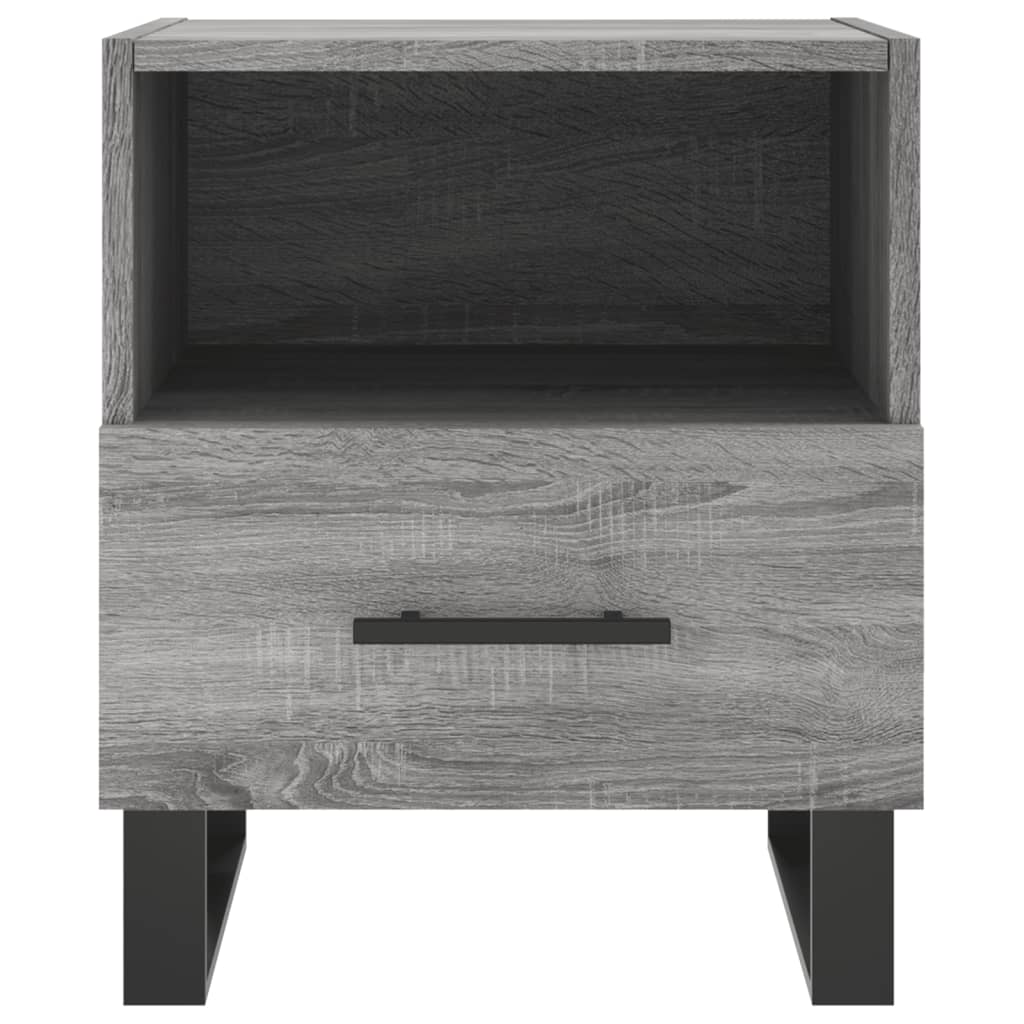 Bedside tables, 2 pcs, grey oak, 40x35x47.5cm, wood