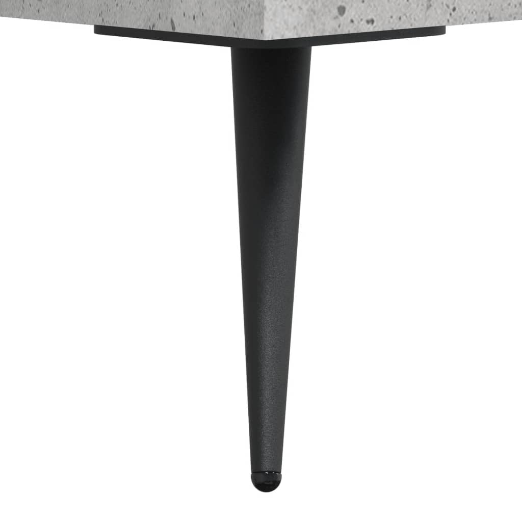 Nightstands, 2 pcs., concrete gray, 40x40x50cm, wood