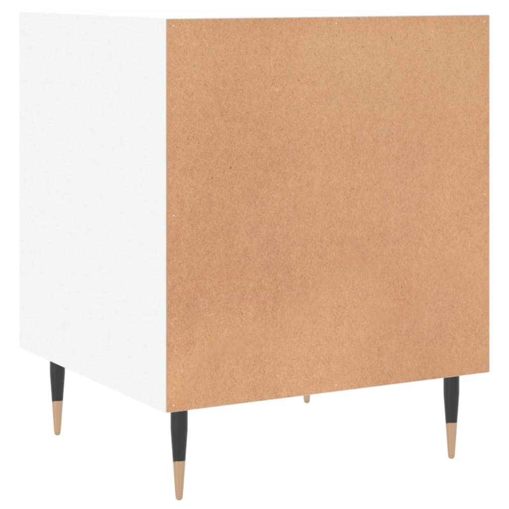 Bedside tables, 2 pcs, white, 40x40x50cm, engineered wood