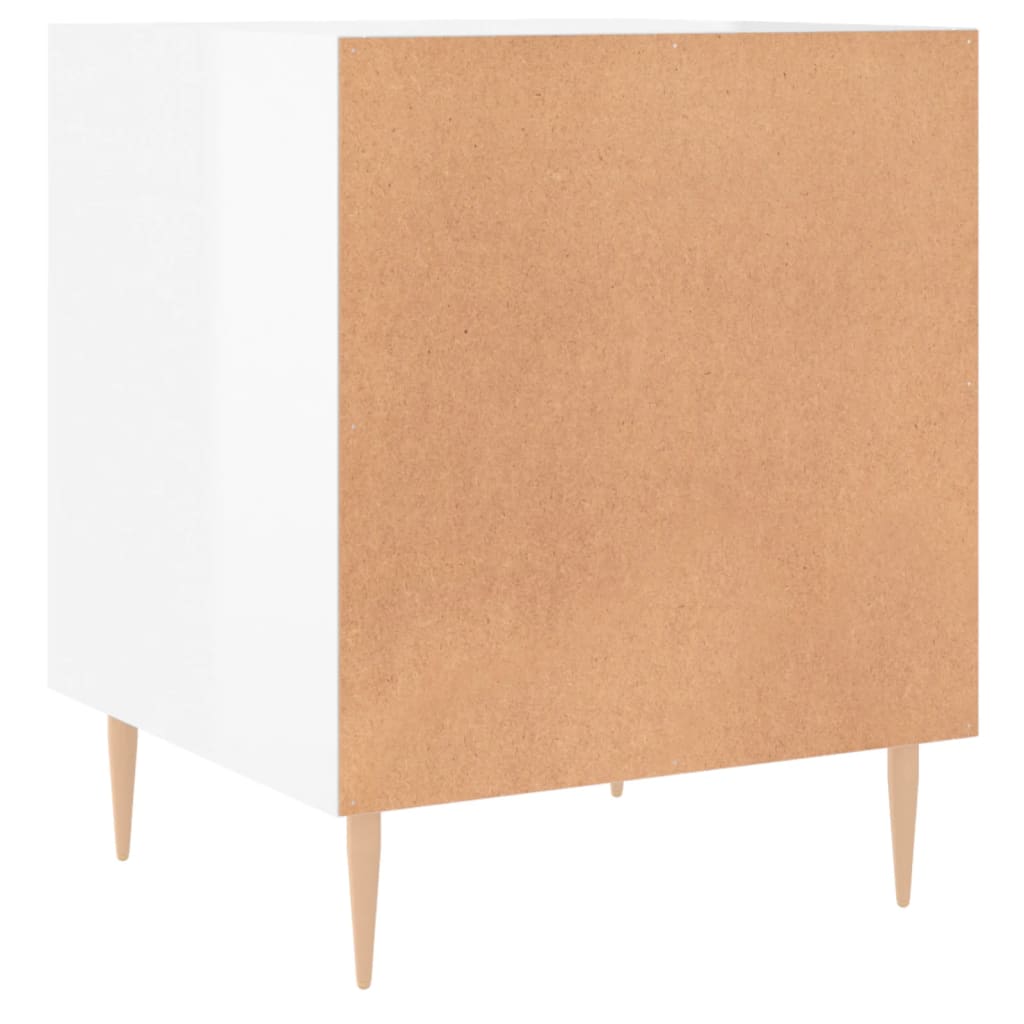 Bedside tables, 2 pcs., white, 40x40x50cm, engineered wood