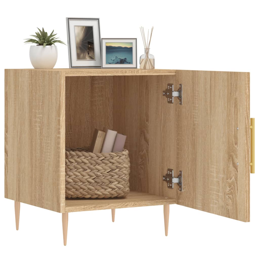 Bedside tables, 2 pcs., Sonoma oak, 40x40x50cm, wood