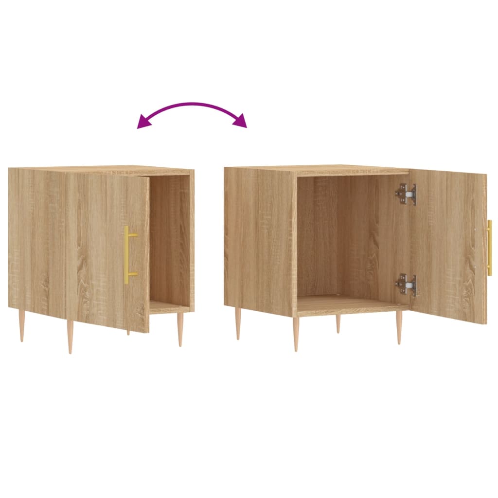 Bedside tables, 2 pcs., Sonoma oak, 40x40x50cm, wood