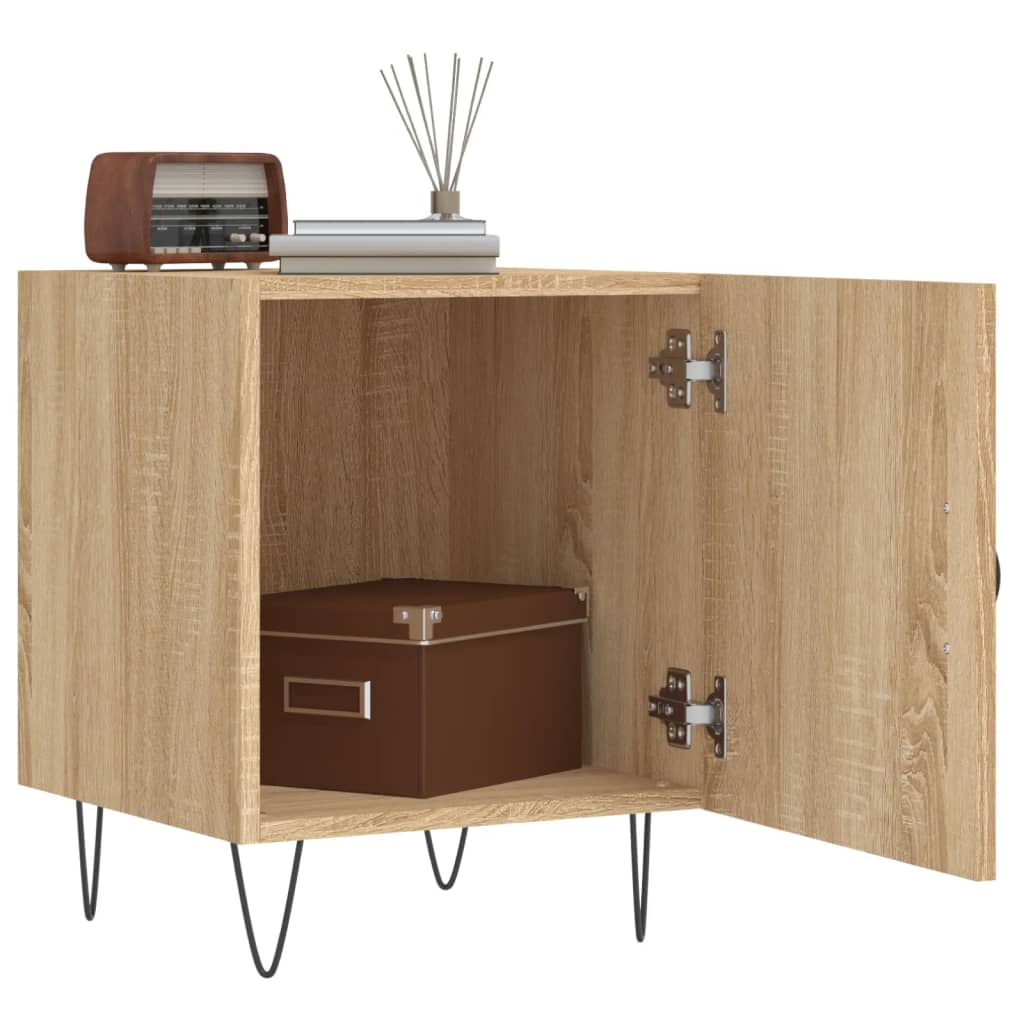 Bedside tables, 2 pcs., Sonoma oak, 40x40x50cm, wood