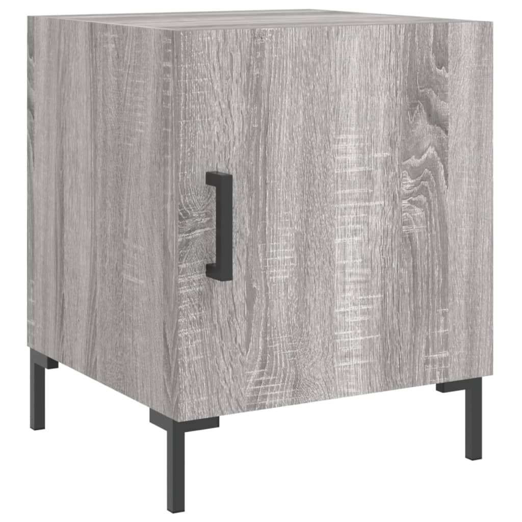 Nightstands, 2 pcs., gray oak, 40x40x50cm, wood