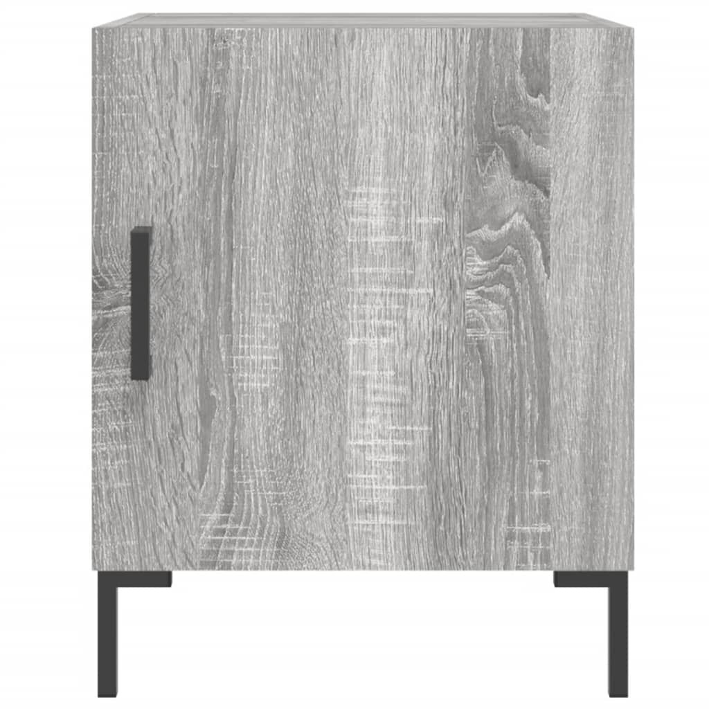 Nightstands, 2 pcs., gray oak, 40x40x50cm, wood