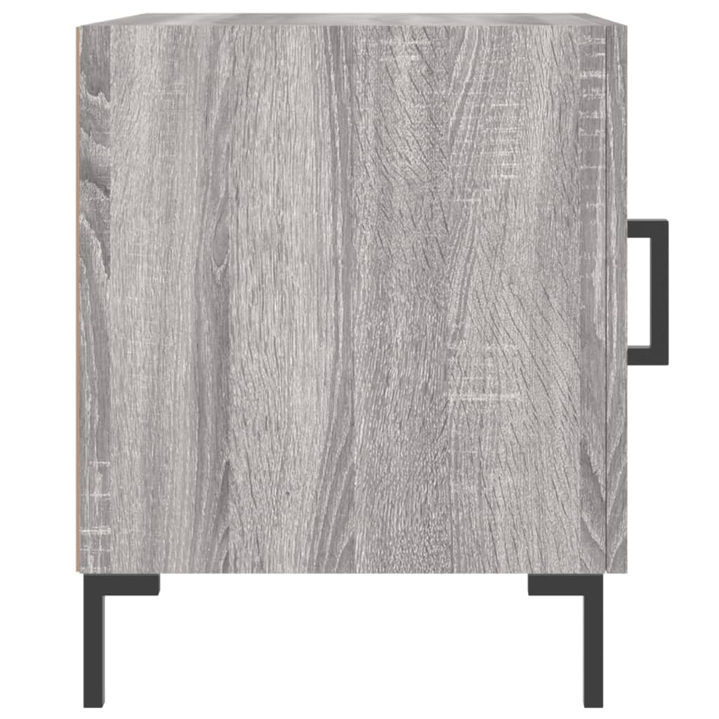 Nightstands, 2 pcs., gray oak, 40x40x50cm, wood
