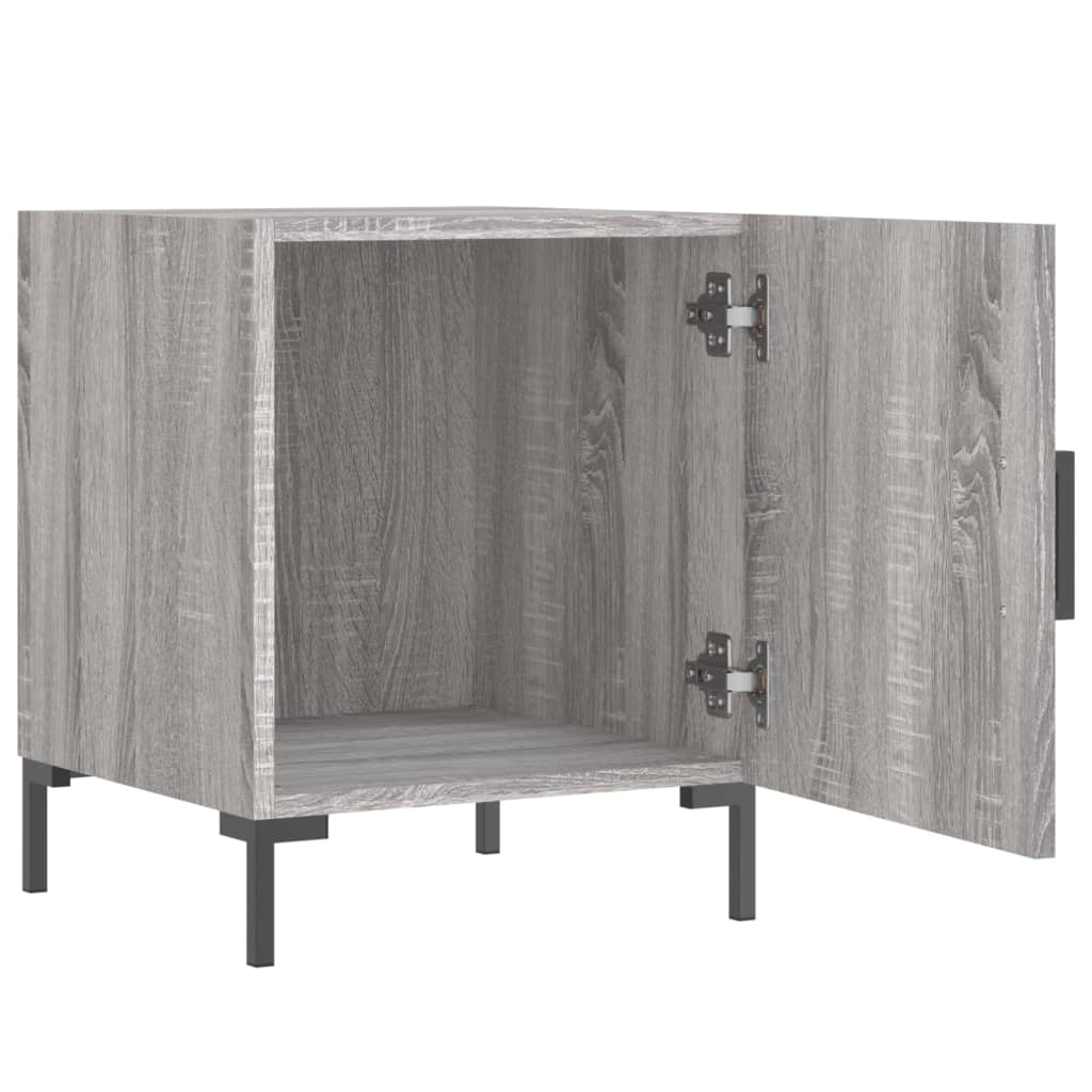 Nightstands, 2 pcs., gray oak, 40x40x50cm, wood