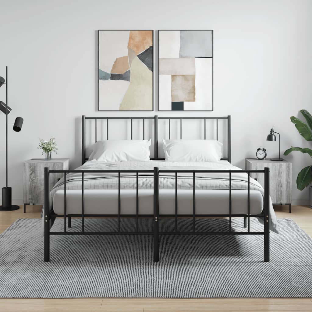 Nightstands, 2 pcs., gray oak, 40x40x50cm, wood