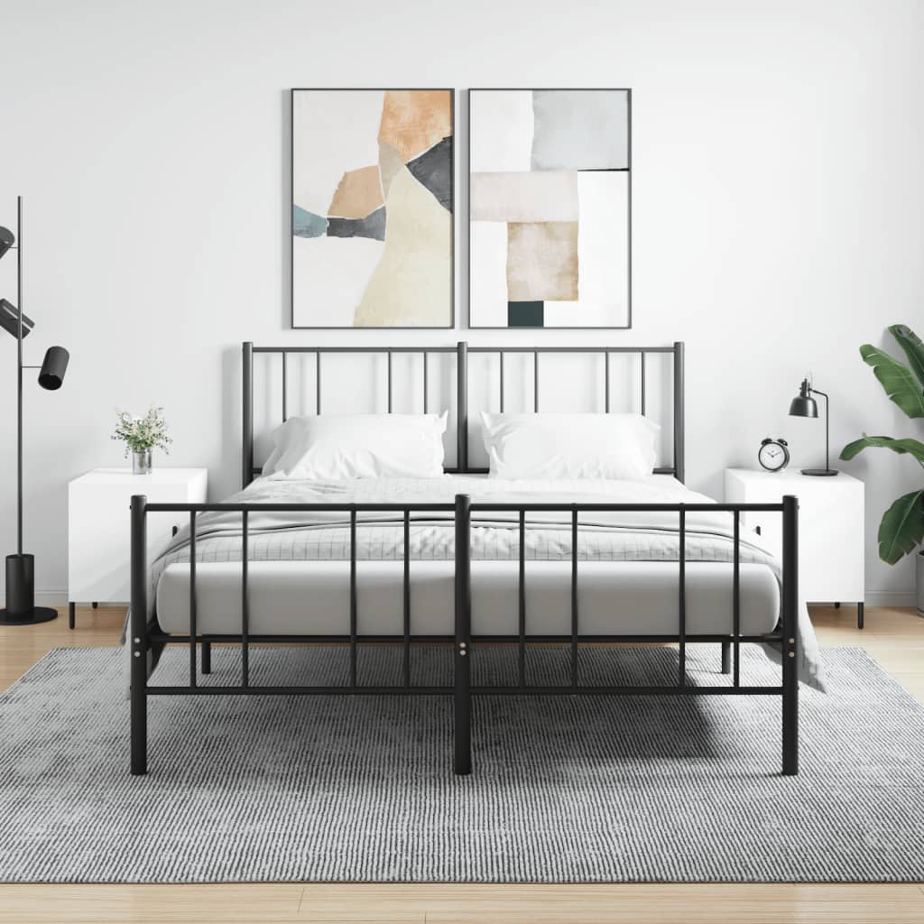 Bedside tables, 2 pcs., white, 40x40x50cm, engineered wood