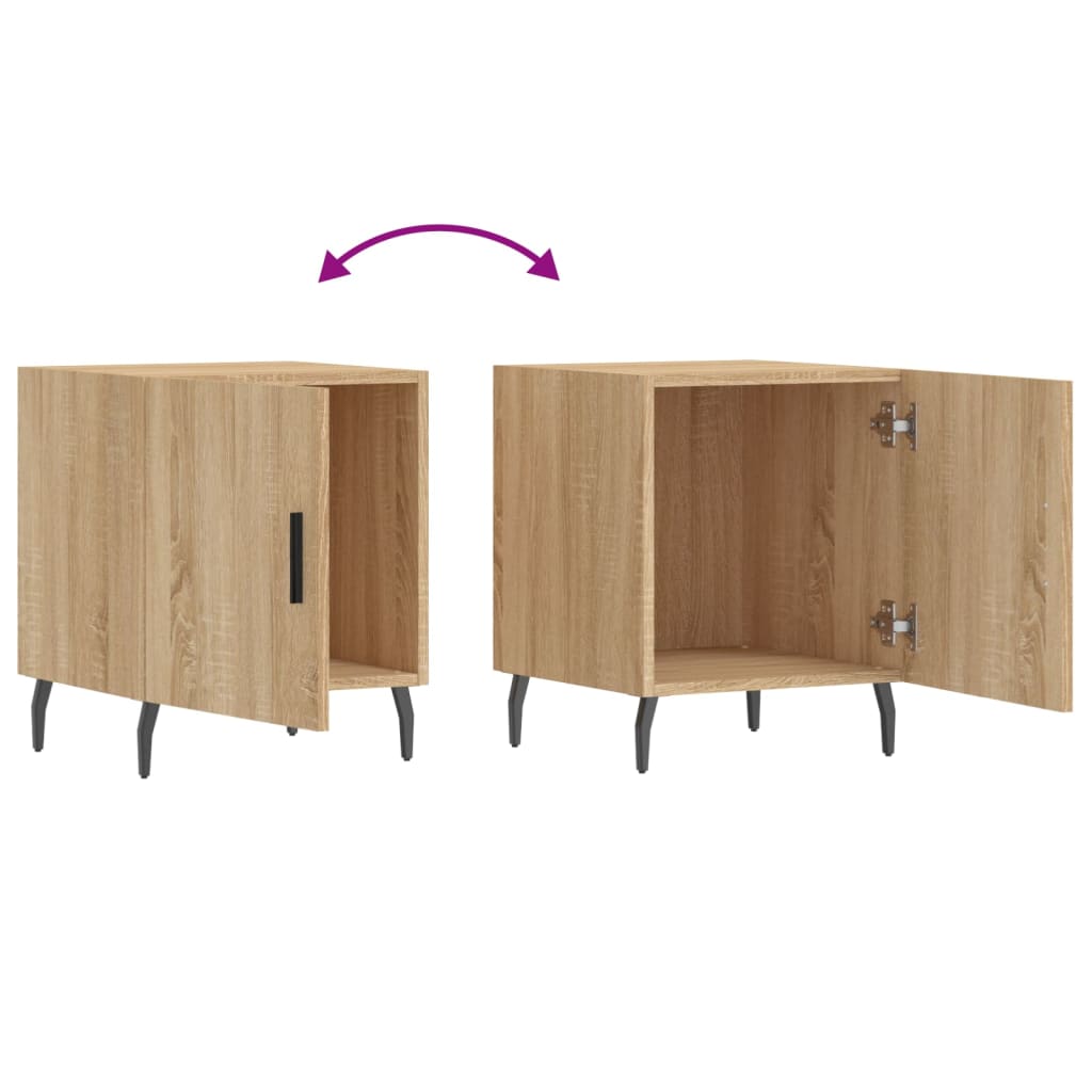Bedside tables, 2 pcs., Sonoma oak, 40x40x50cm, wood