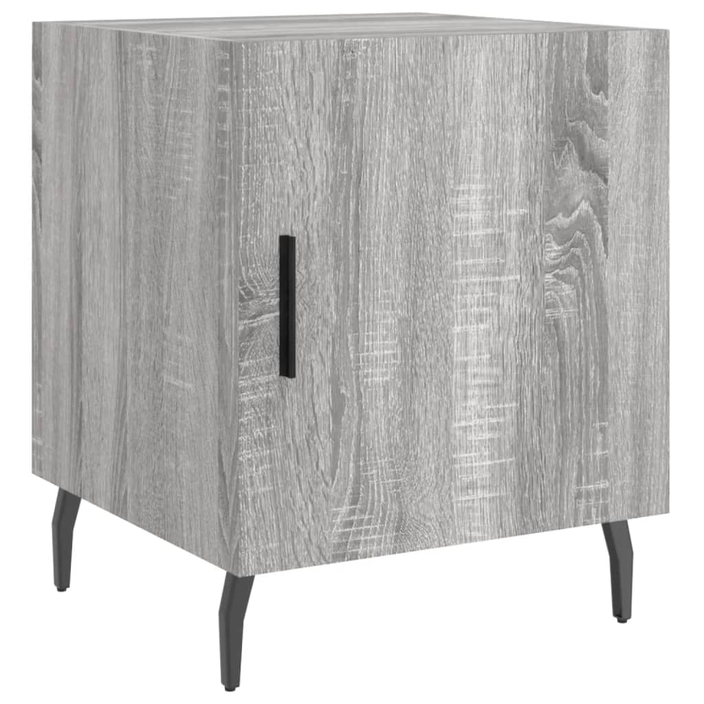 Nightstands, 2 pcs., gray oak, 40x40x50cm, wood