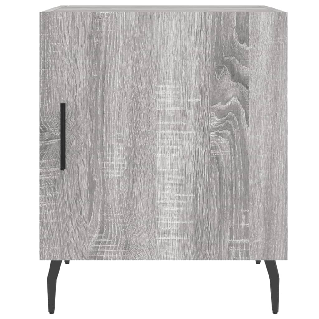 Nightstands, 2 pcs., gray oak, 40x40x50cm, wood