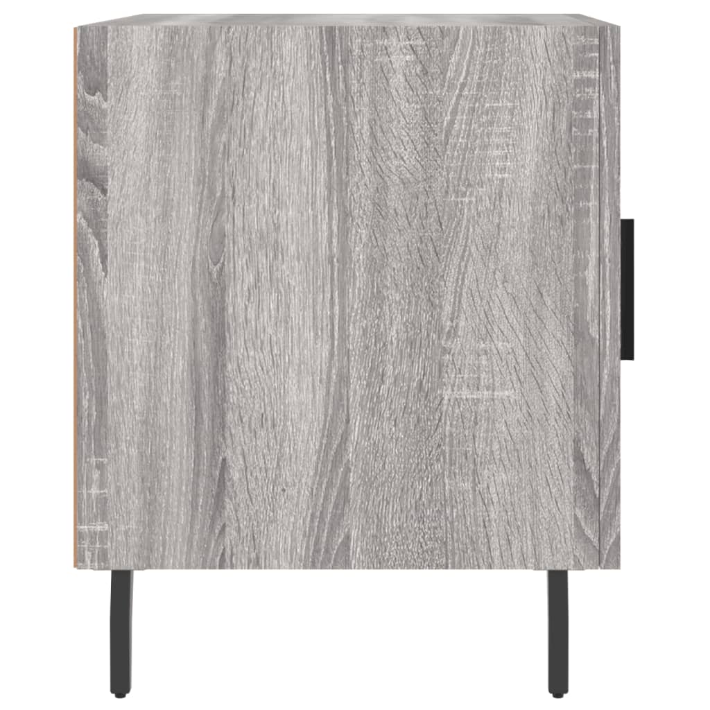 Nightstands, 2 pcs., gray oak, 40x40x50cm, wood