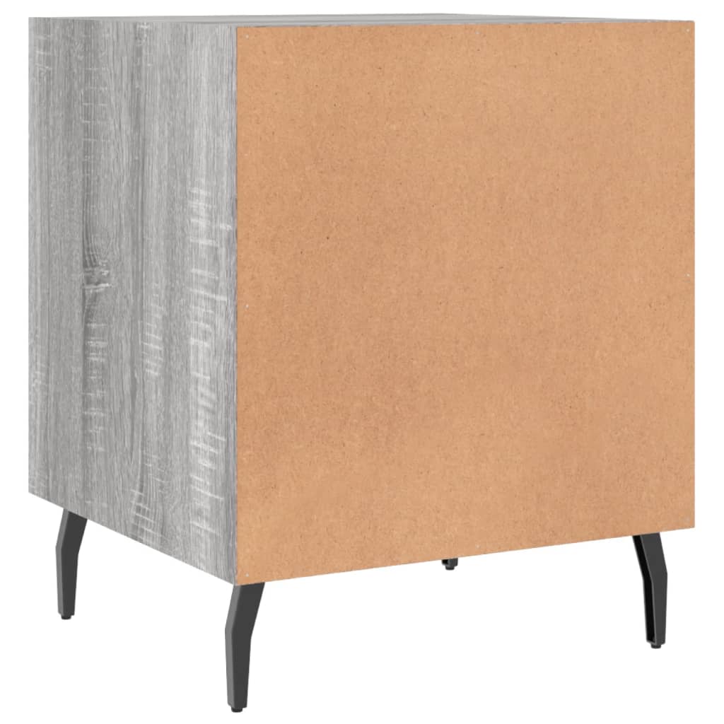 Nightstands, 2 pcs., gray oak, 40x40x50cm, wood