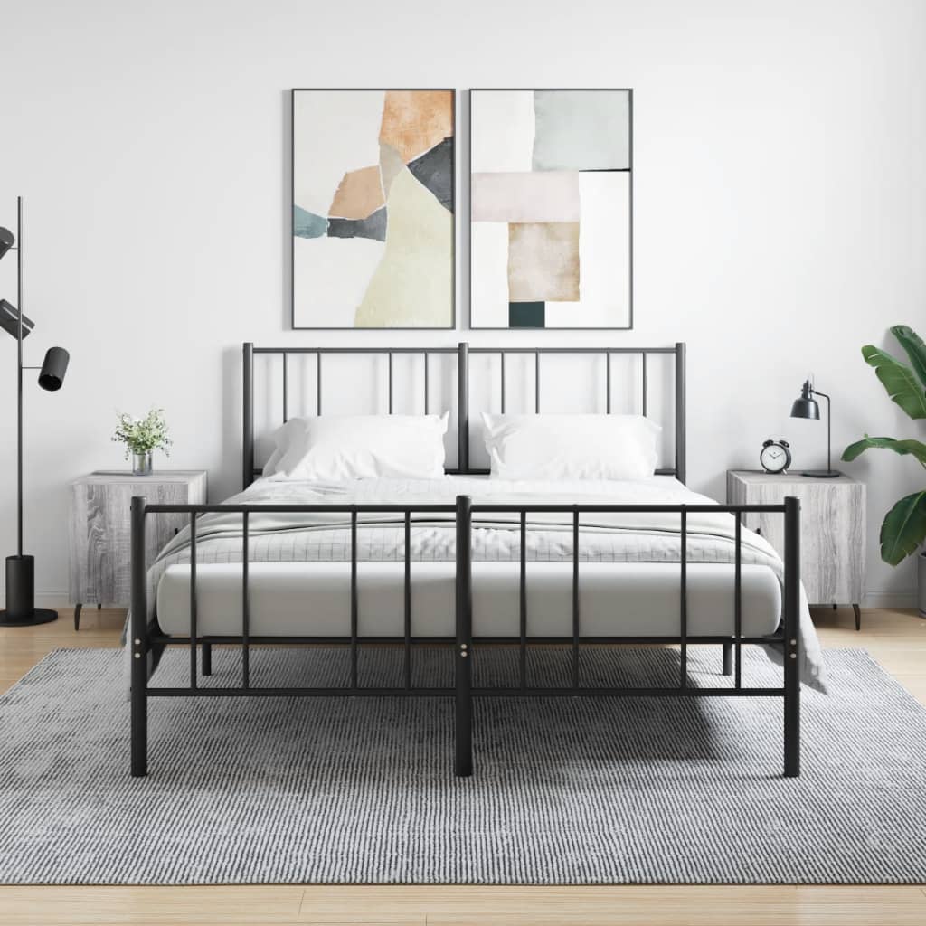 Nightstands, 2 pcs., gray oak, 40x40x50cm, wood