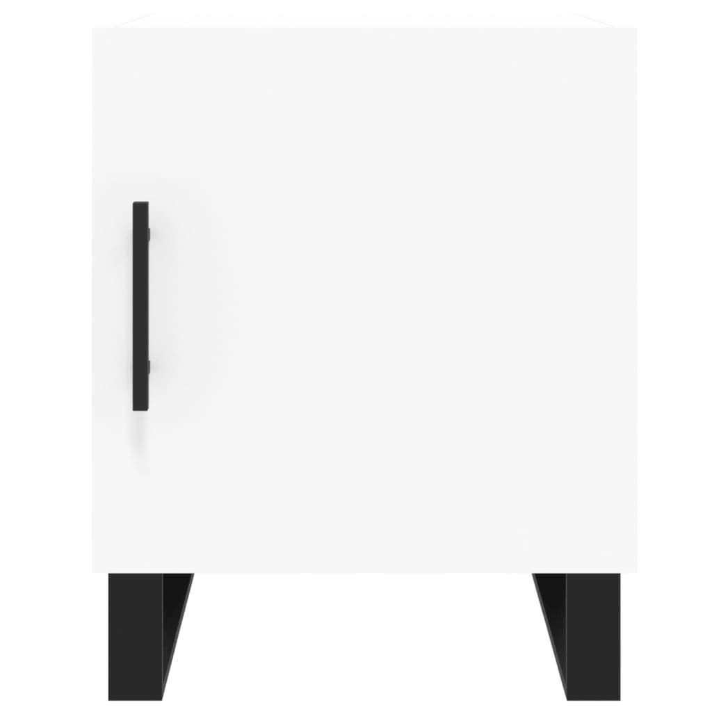 Bedside tables, 2 pcs., white, 40x40x50cm, engineered wood