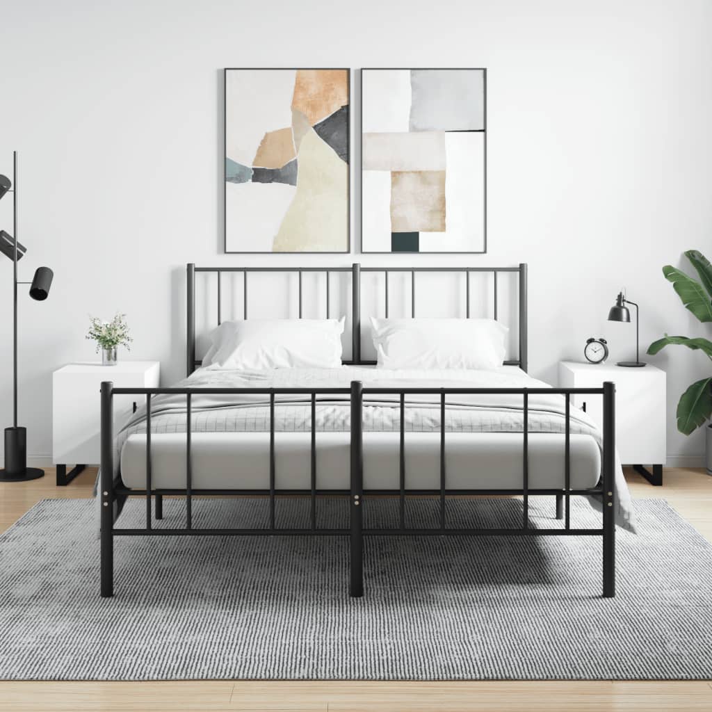 Bedside tables, 2 pcs., white, 40x40x50cm, engineered wood