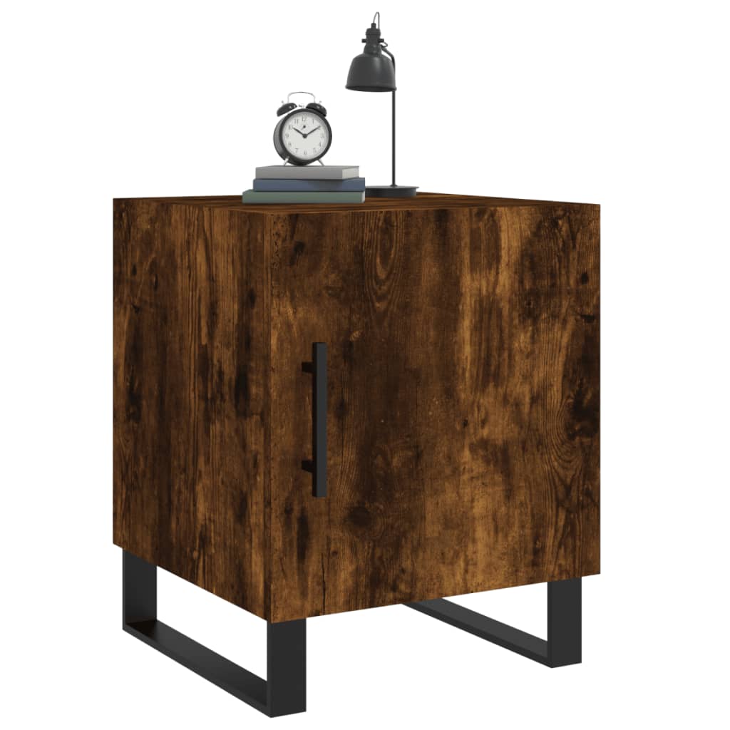 Bedside tables, 2 pcs., smoked oak, 40x40x50cm, wood