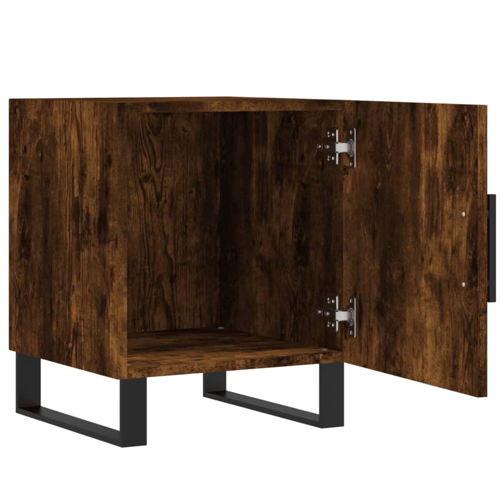 Bedside tables, 2 pcs., smoked oak, 40x40x50cm, wood