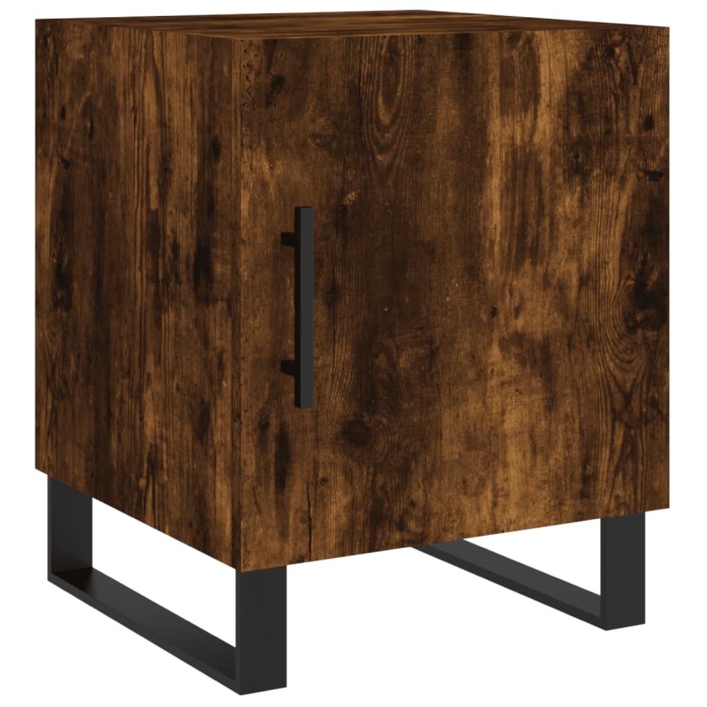Bedside tables, 2 pcs., smoked oak, 40x40x50cm, wood