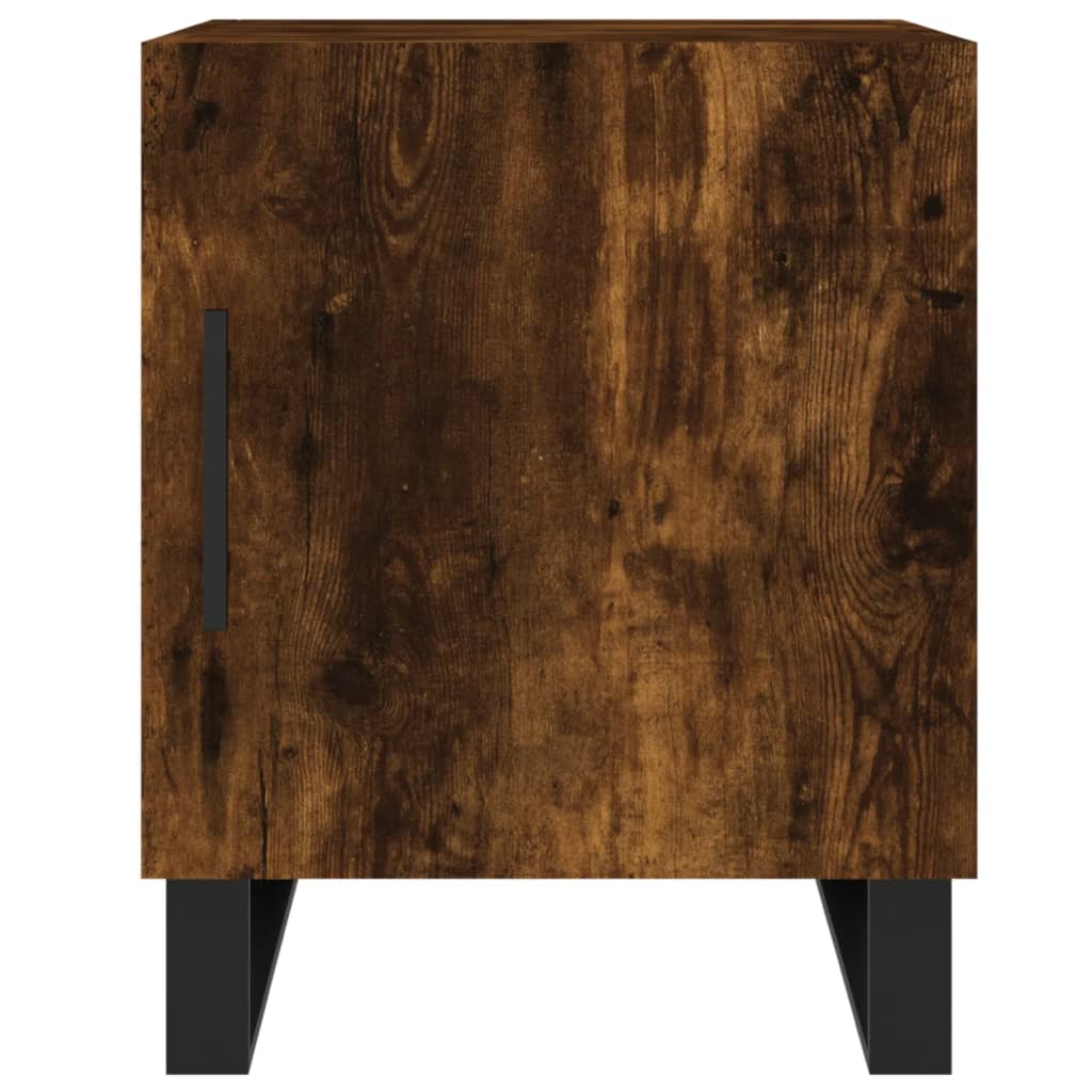 Bedside tables, 2 pcs., smoked oak, 40x40x50cm, wood