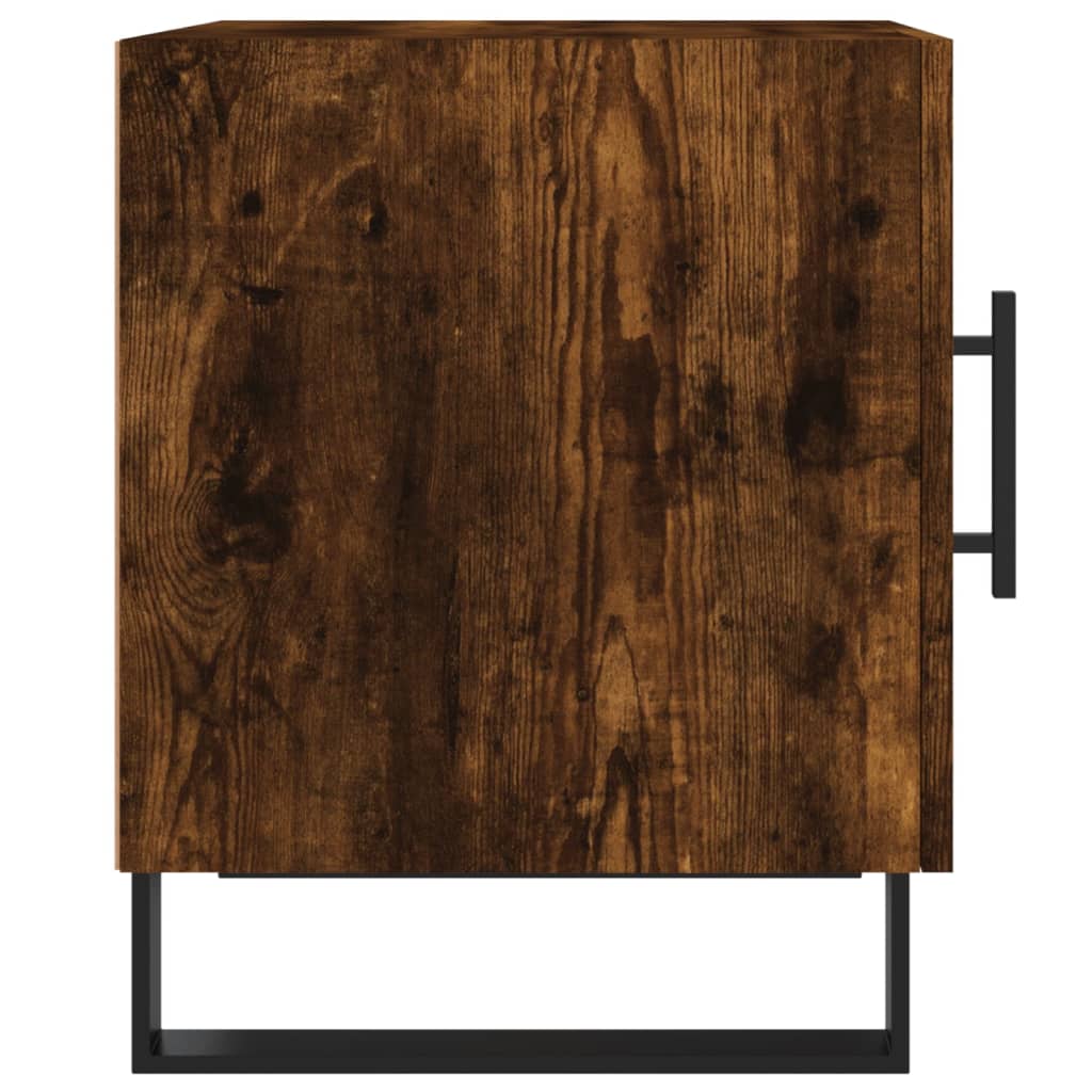 Bedside tables, 2 pcs., smoked oak, 40x40x50cm, wood
