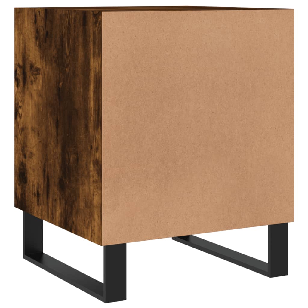 Bedside tables, 2 pcs., smoked oak, 40x40x50cm, wood