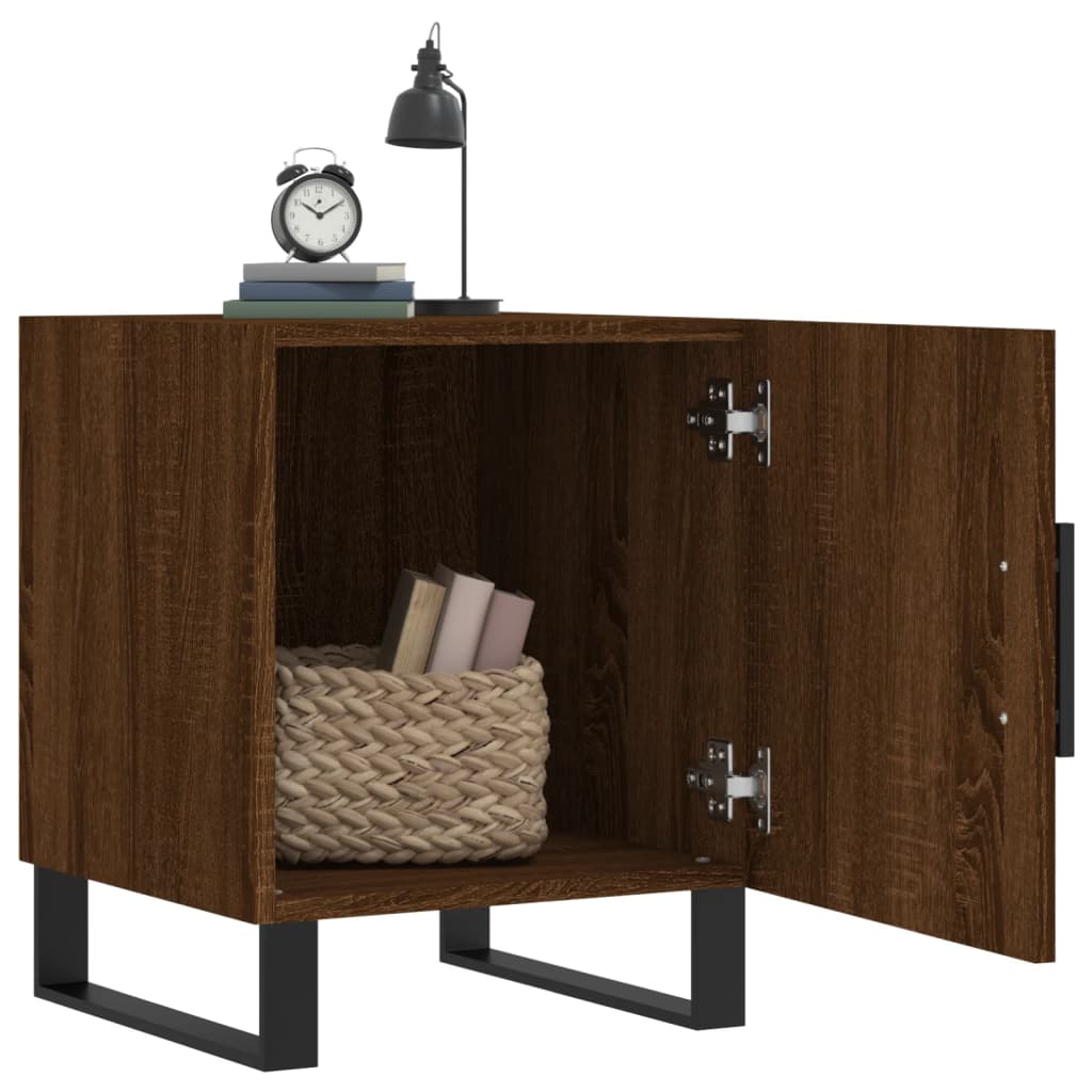 Nightstands, 2 pcs., brown oak, 40x40x50cm, wood