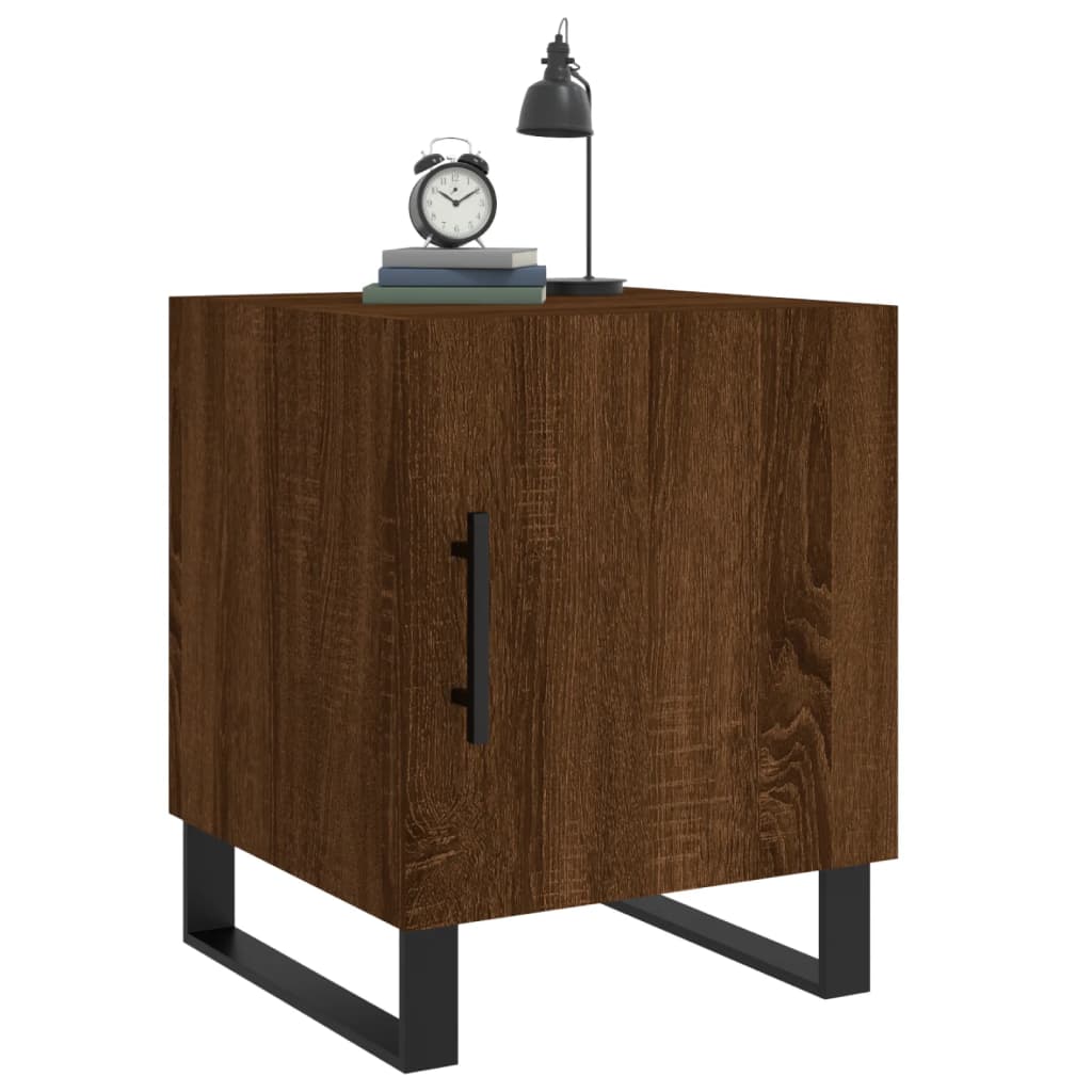 Nightstands, 2 pcs., brown oak, 40x40x50cm, wood