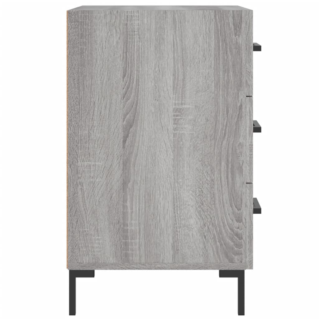 Naktinė spintelė, pilka ąžuolo, 40x40x66cm, apdirbta mediena