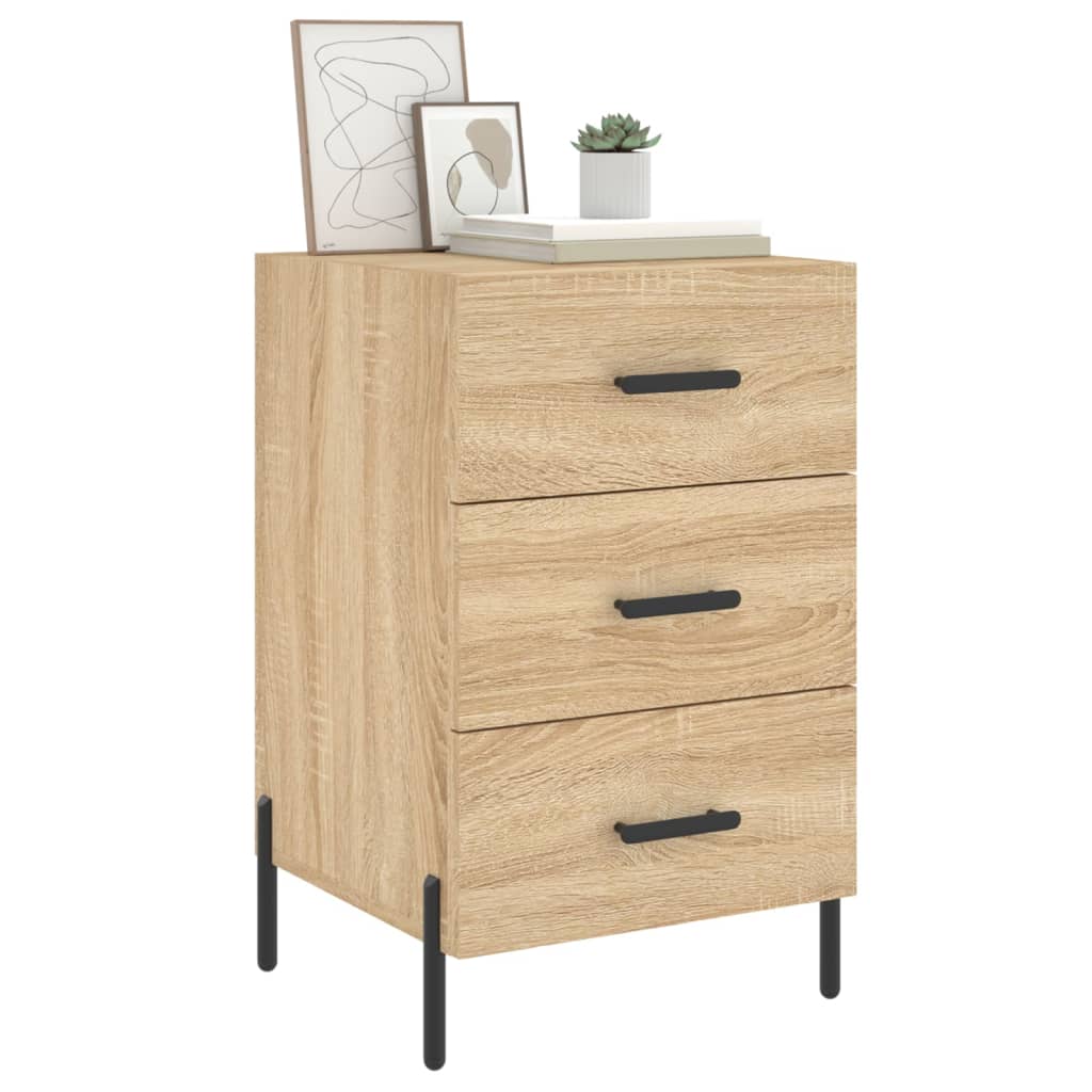 Bedside cabinet, Sonoma oak, 40x40x66cm, engineered wood