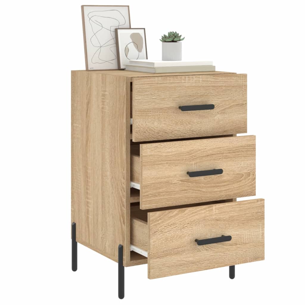 Bedside cabinet, Sonoma oak, 40x40x66cm, engineered wood