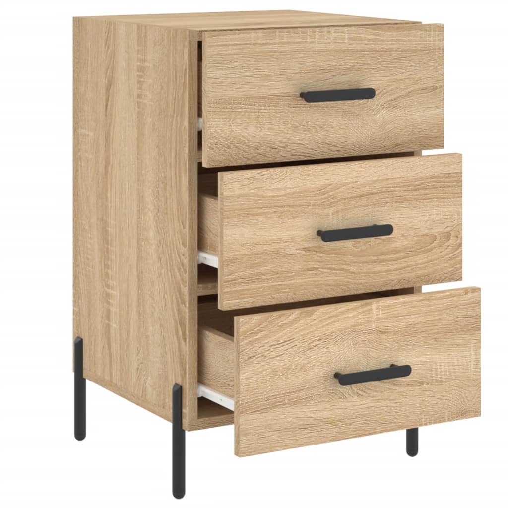 Bedside cabinet, Sonoma oak, 40x40x66cm, engineered wood