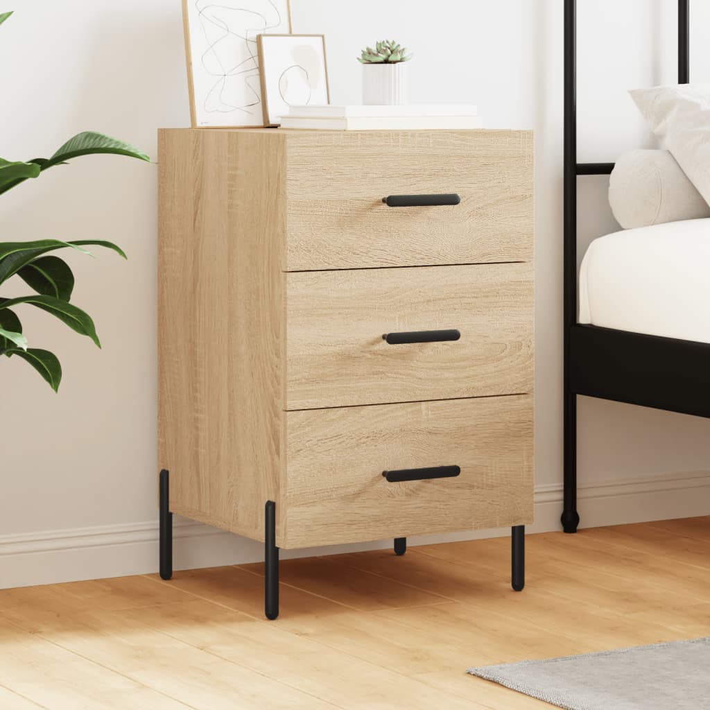 Bedside cabinet, Sonoma oak, 40x40x66cm, engineered wood