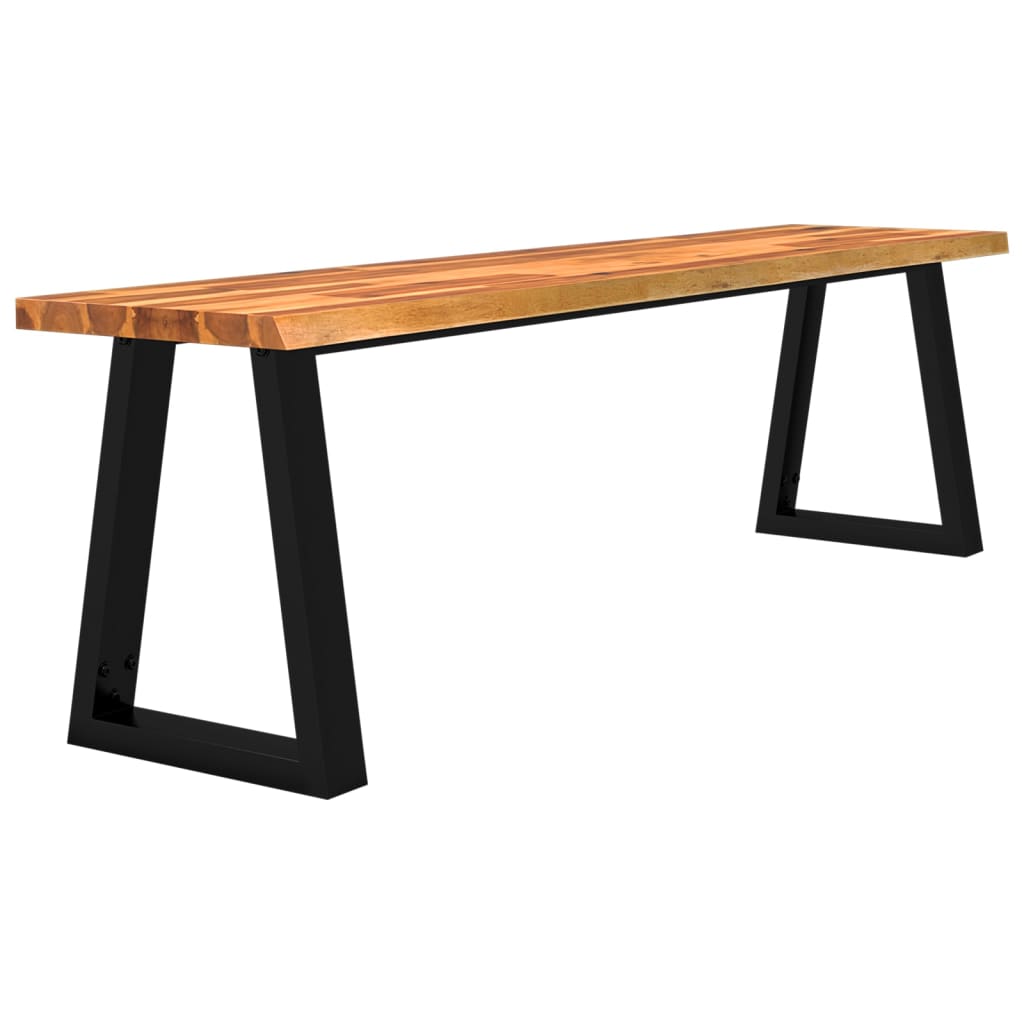 Sols ar dabīgām malām, 160cm, akācijas masīvkoks