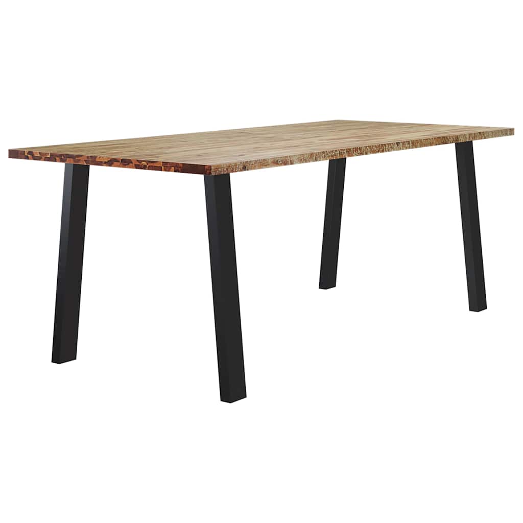Dining table, 200x90x75cm, solid acacia wood