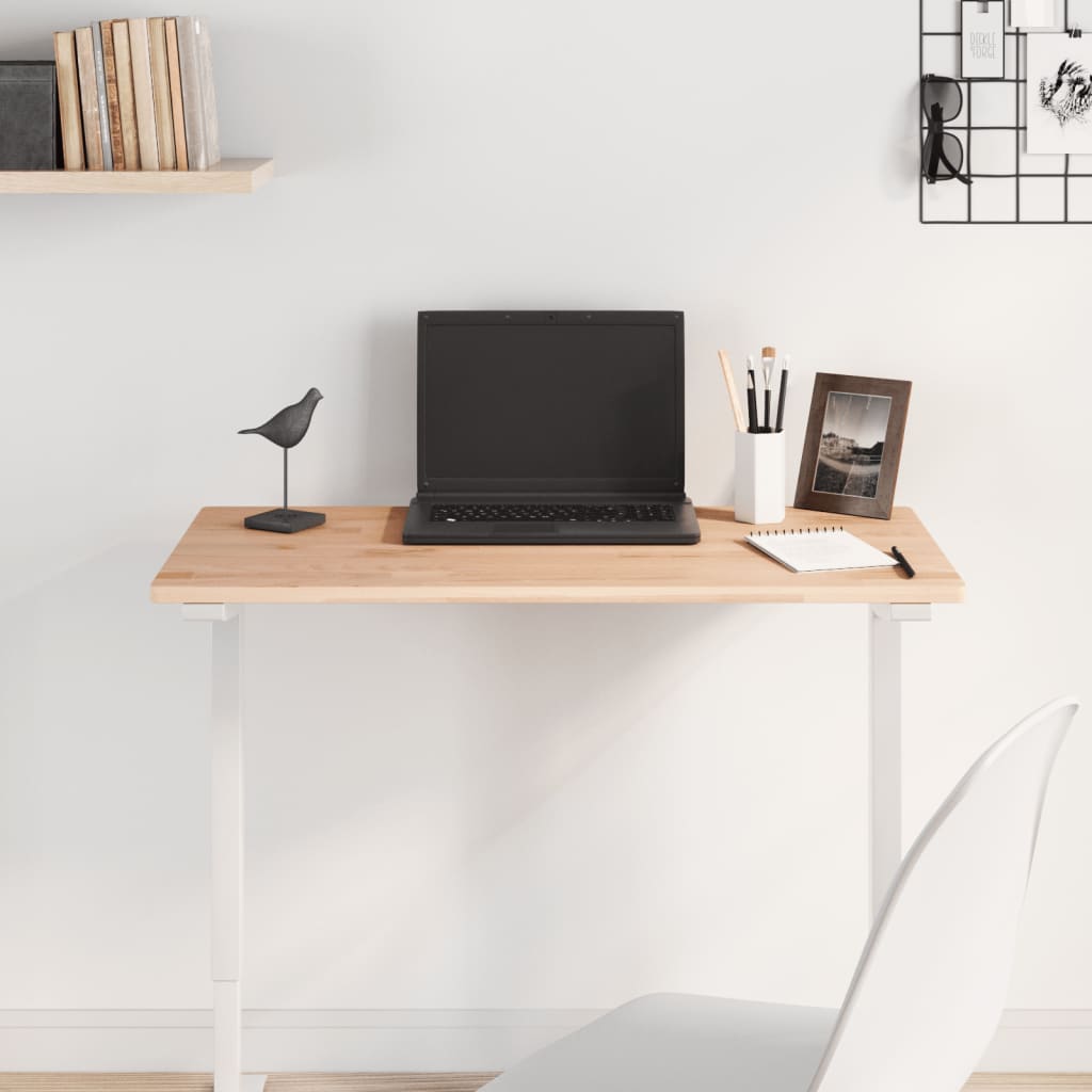 Worktop, 80x40x1.5cm, solid beech, rectangular