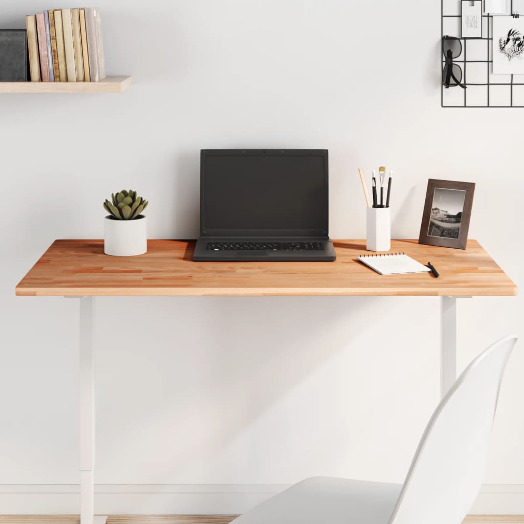 Worktop, 100x60x1.5cm, solid beech, rectangular