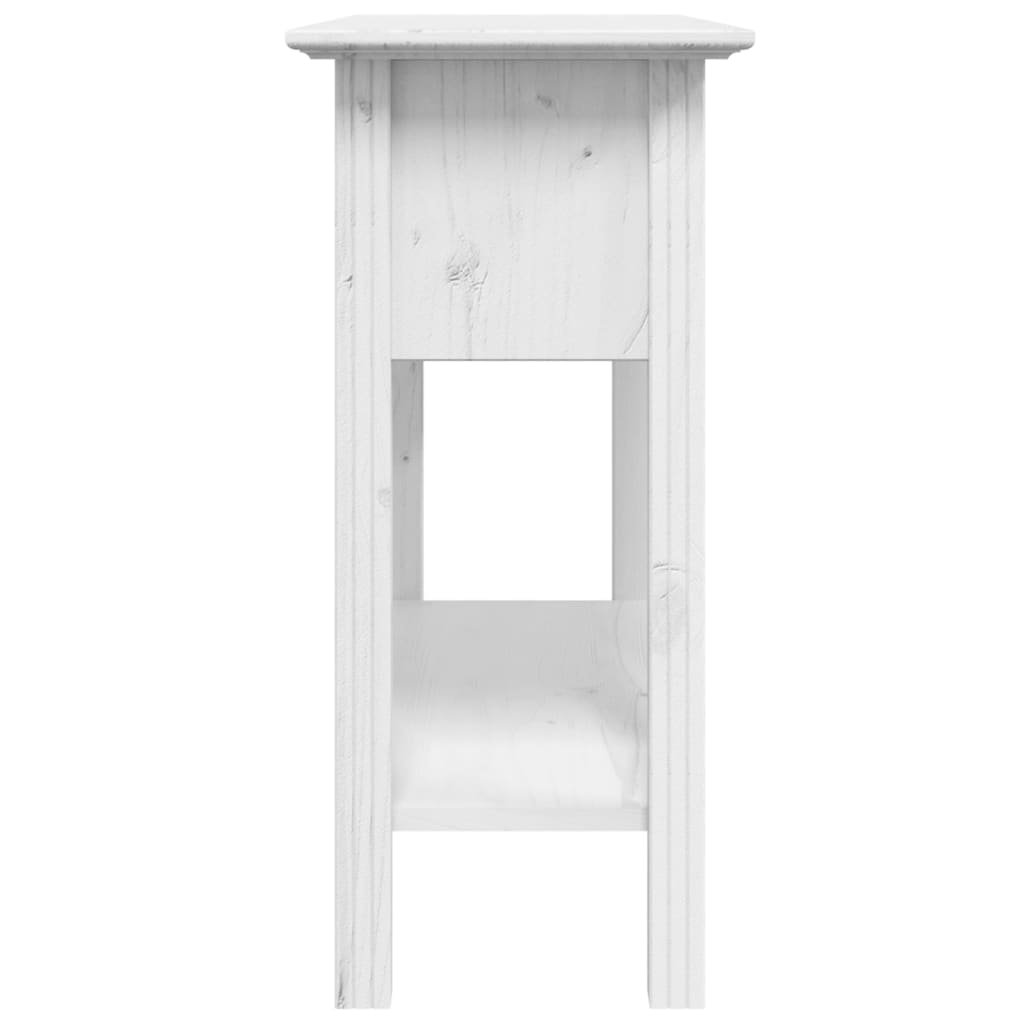 Konsolinis staliukas BODO, baltas, 91x35x74 cm, pušies masyvas