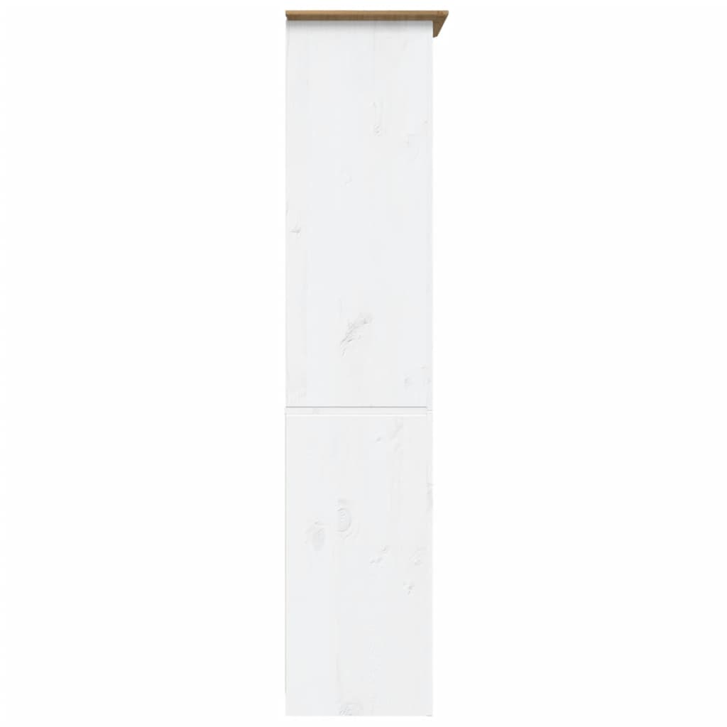 Grāmatu skapis BODO, brūns, 82x40x173 cm, priedes masīvkoks