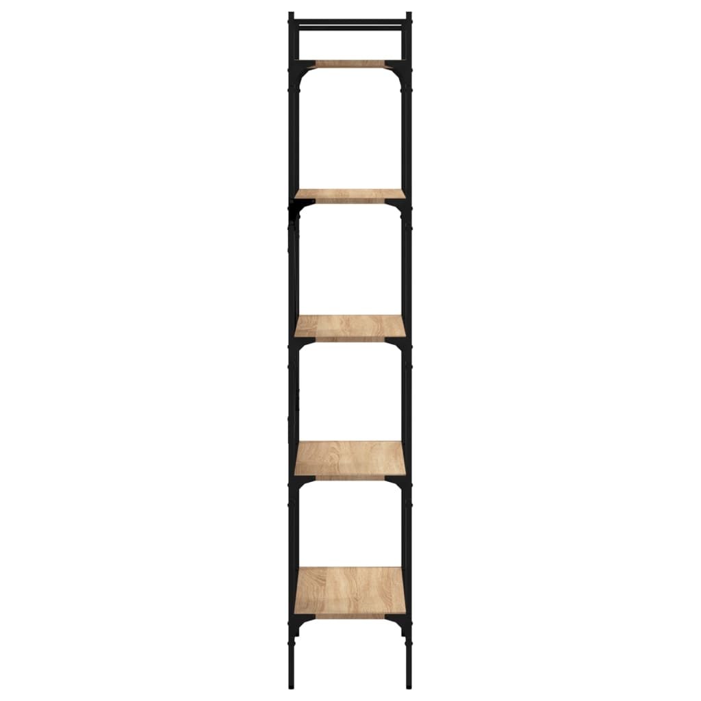 Bookcase, 5-tier, oak, 56x31.5x174cm, engineered wood