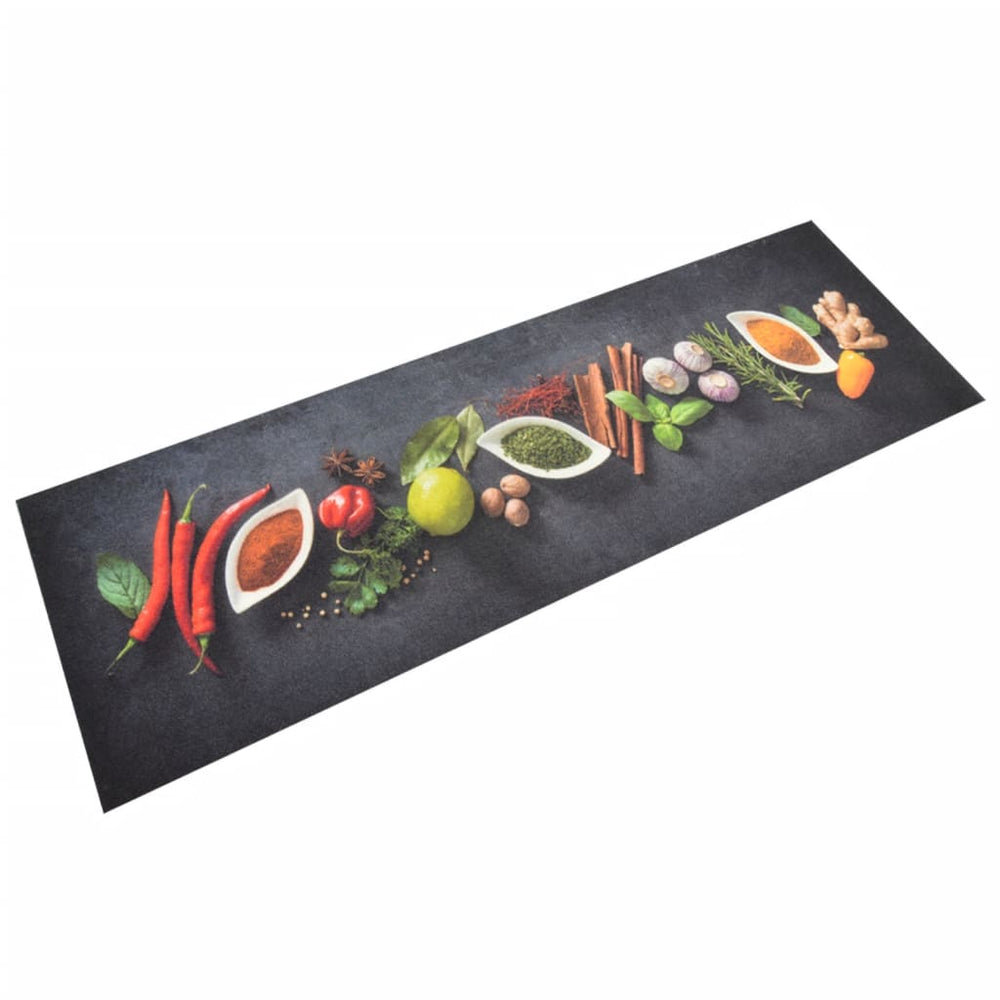 Virtuves paklājiņš, 60x180cm, samts, mazgājams, garšvielas