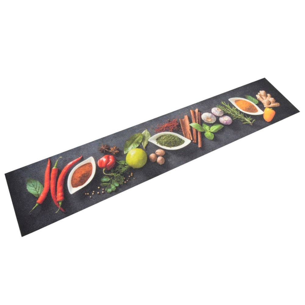 Virtuves paklājs, 60x300cm, samts, mazgājams, garšvielas