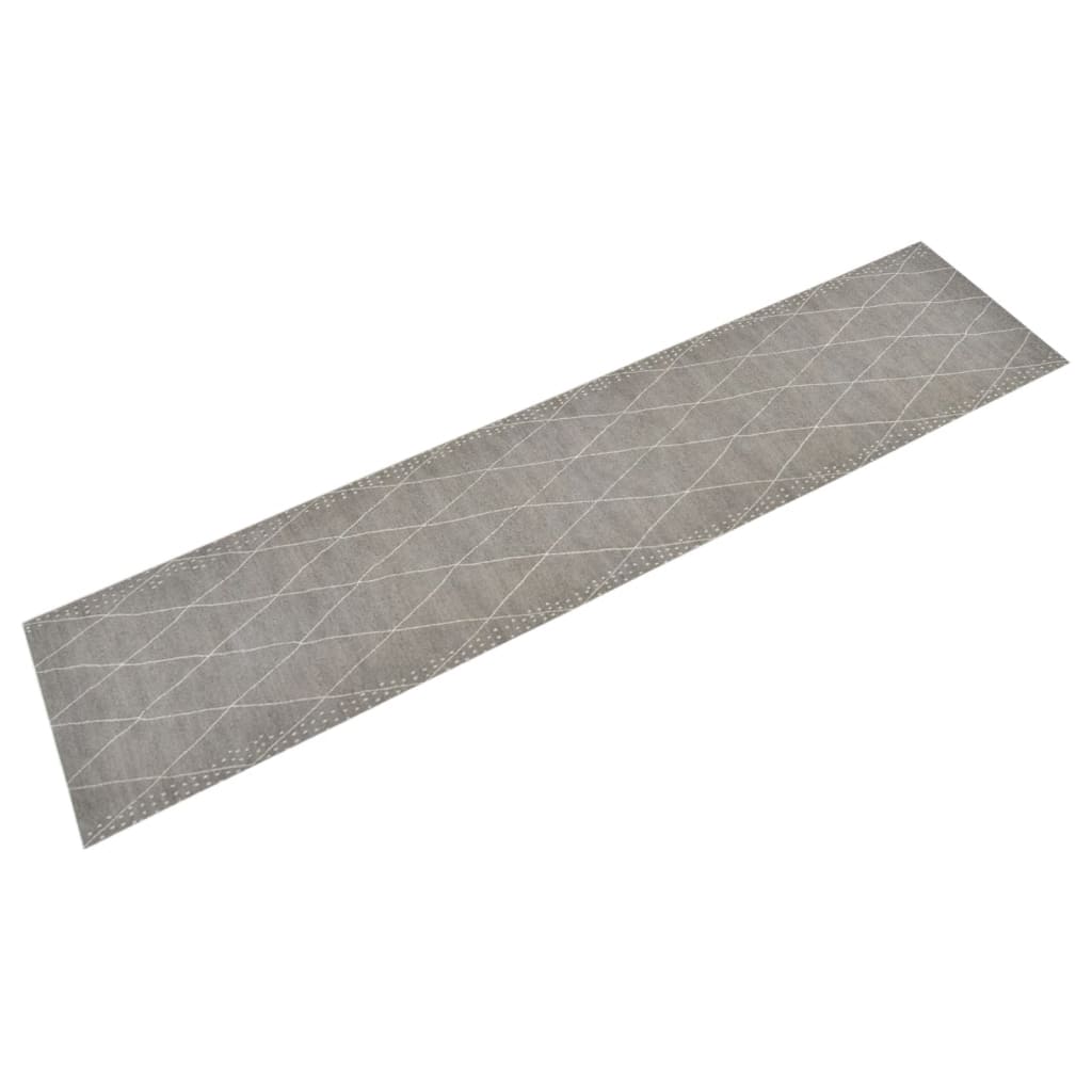 Kitchen runner, 60x300cm, velvet, washable, with diamonds