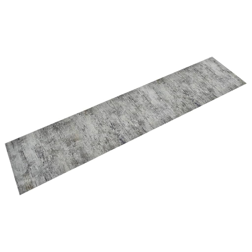 Kitchen runner, 60x300 cm, velvet, washable, concrete