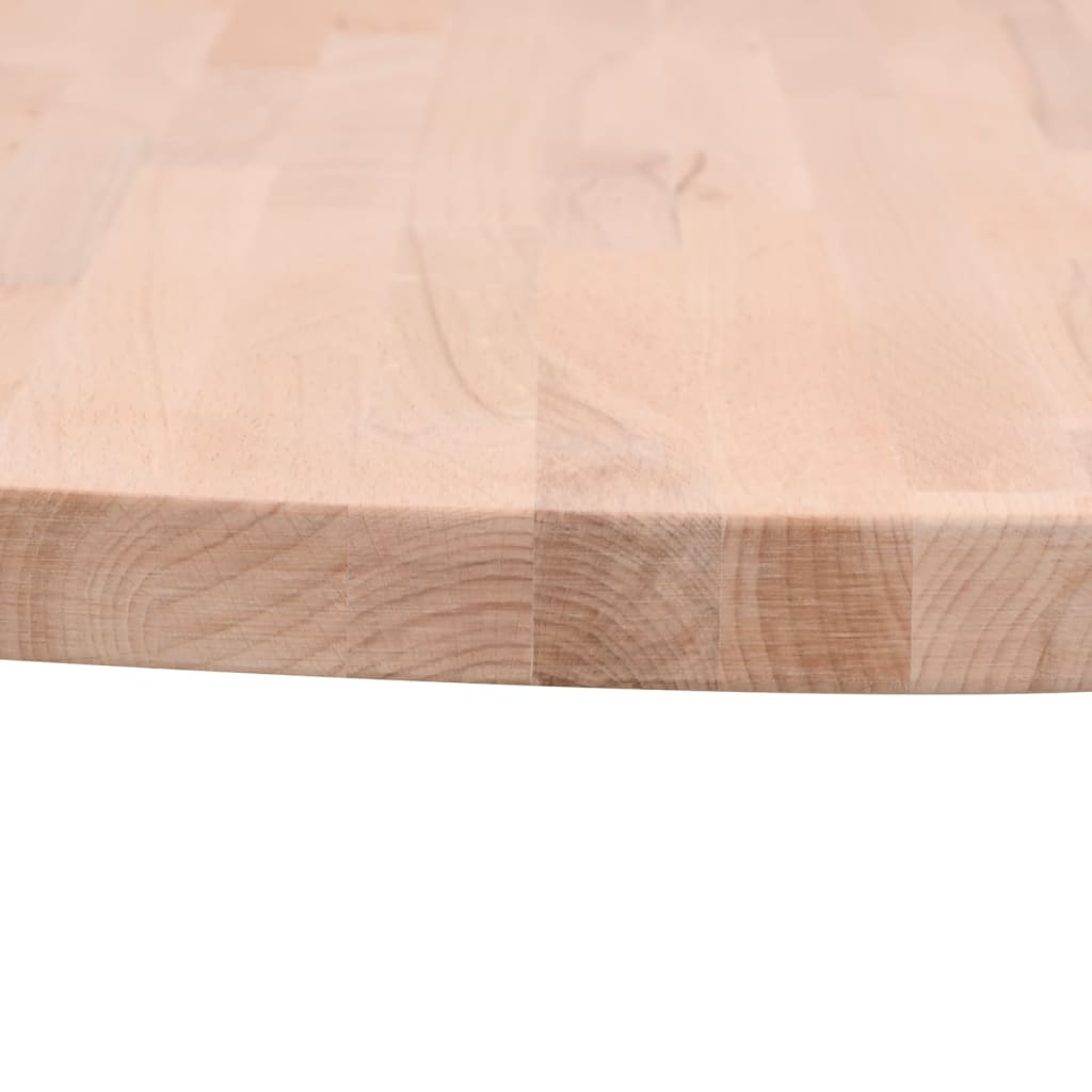 Tabletop, 40x2.5cm, solid beech wood, round