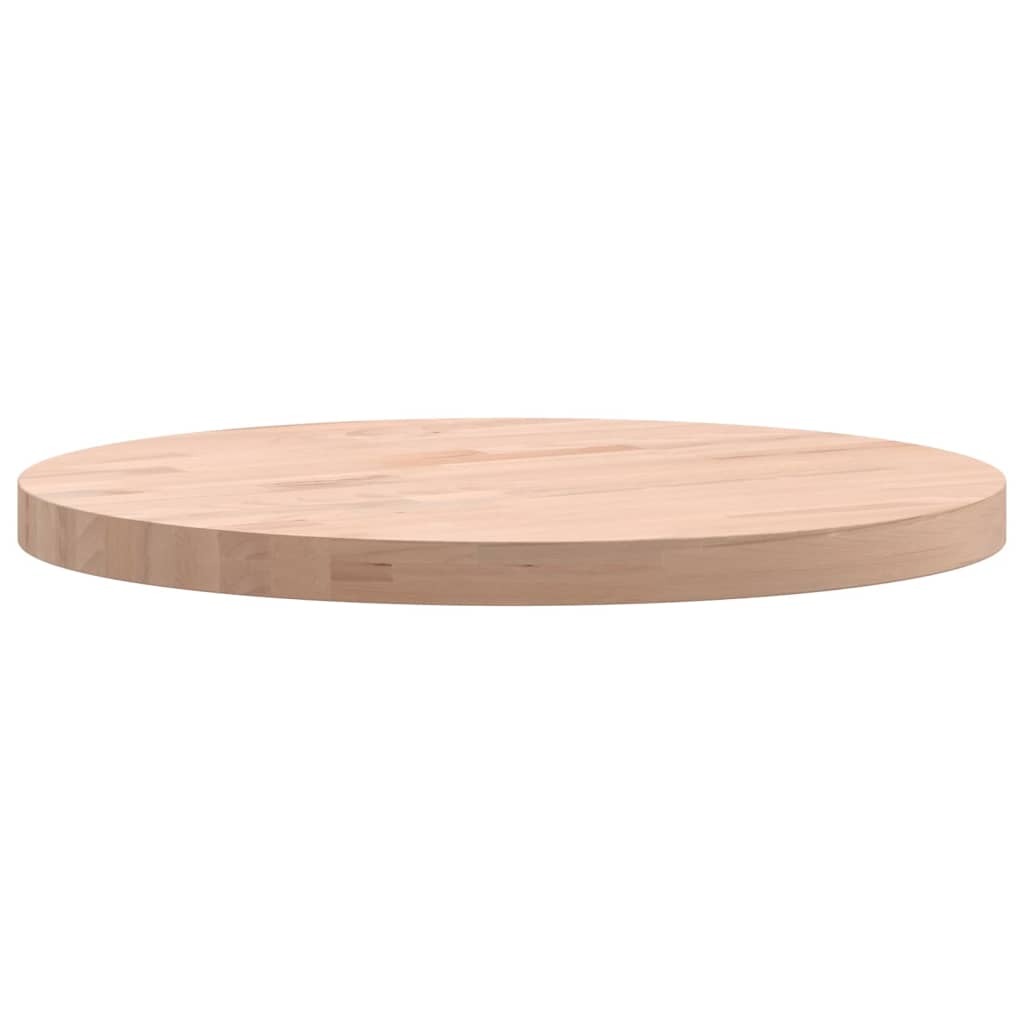 Tabletop, 40x2.5cm, solid beech wood, round
