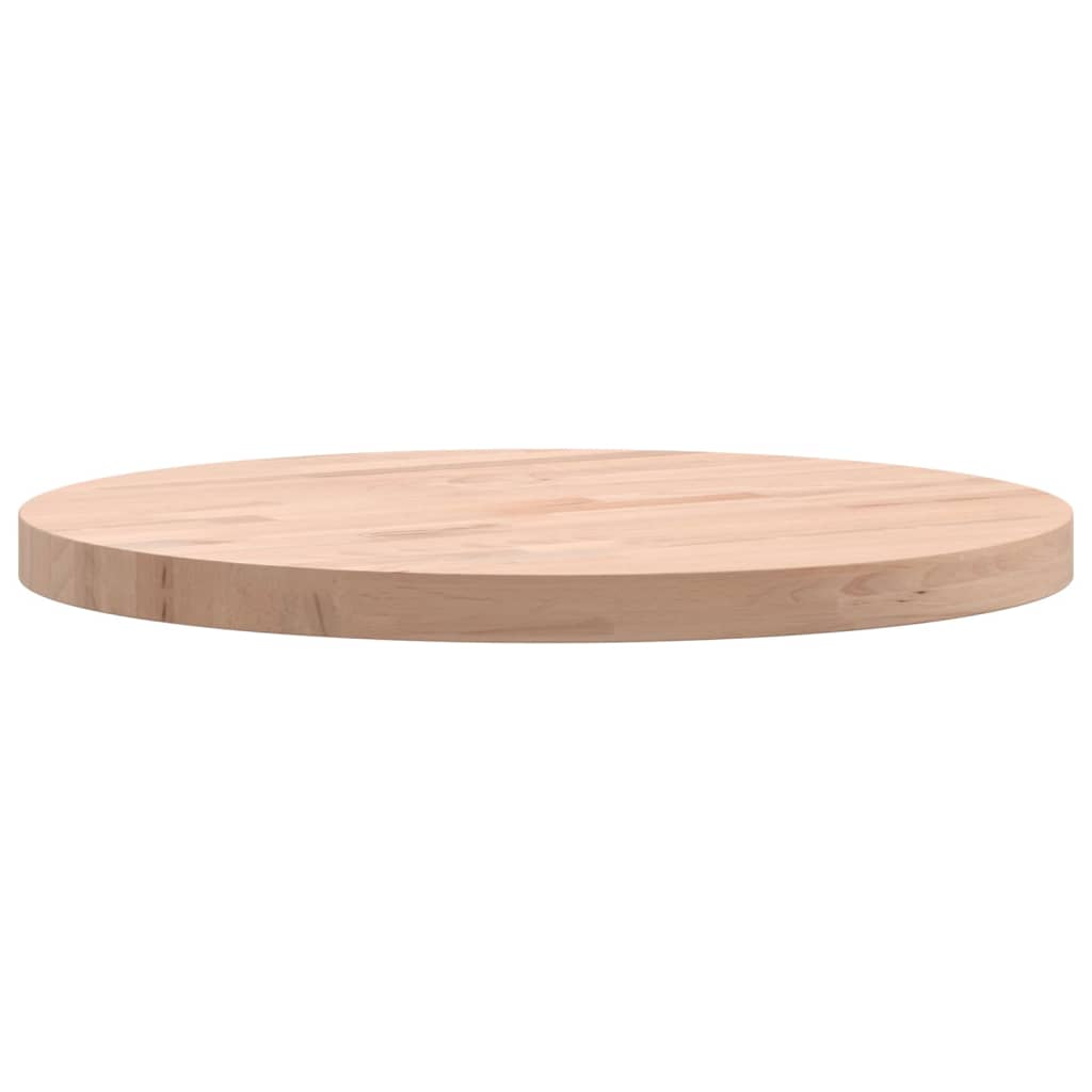 Tabletop, 40x2.5cm, solid beech wood, round
