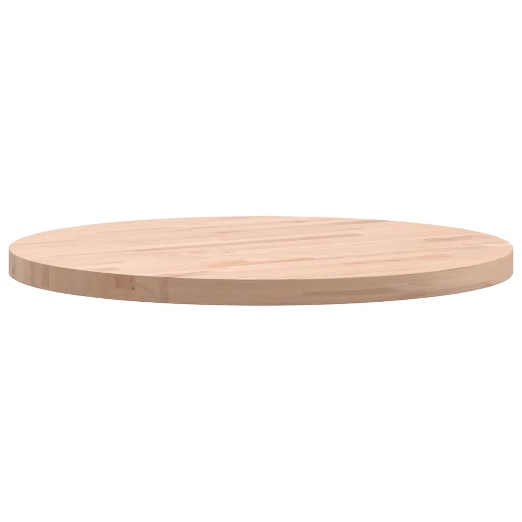 Worktop, 50x2.5cm, solid beech wood, round